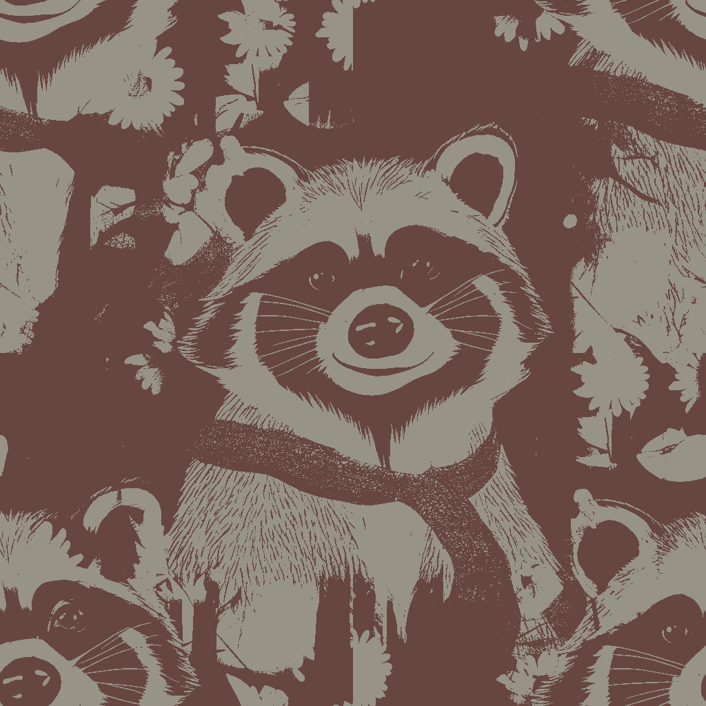 Raccoons Slumber in Greige