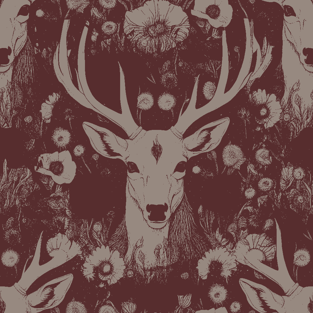 Deer Lullaby in Pewter