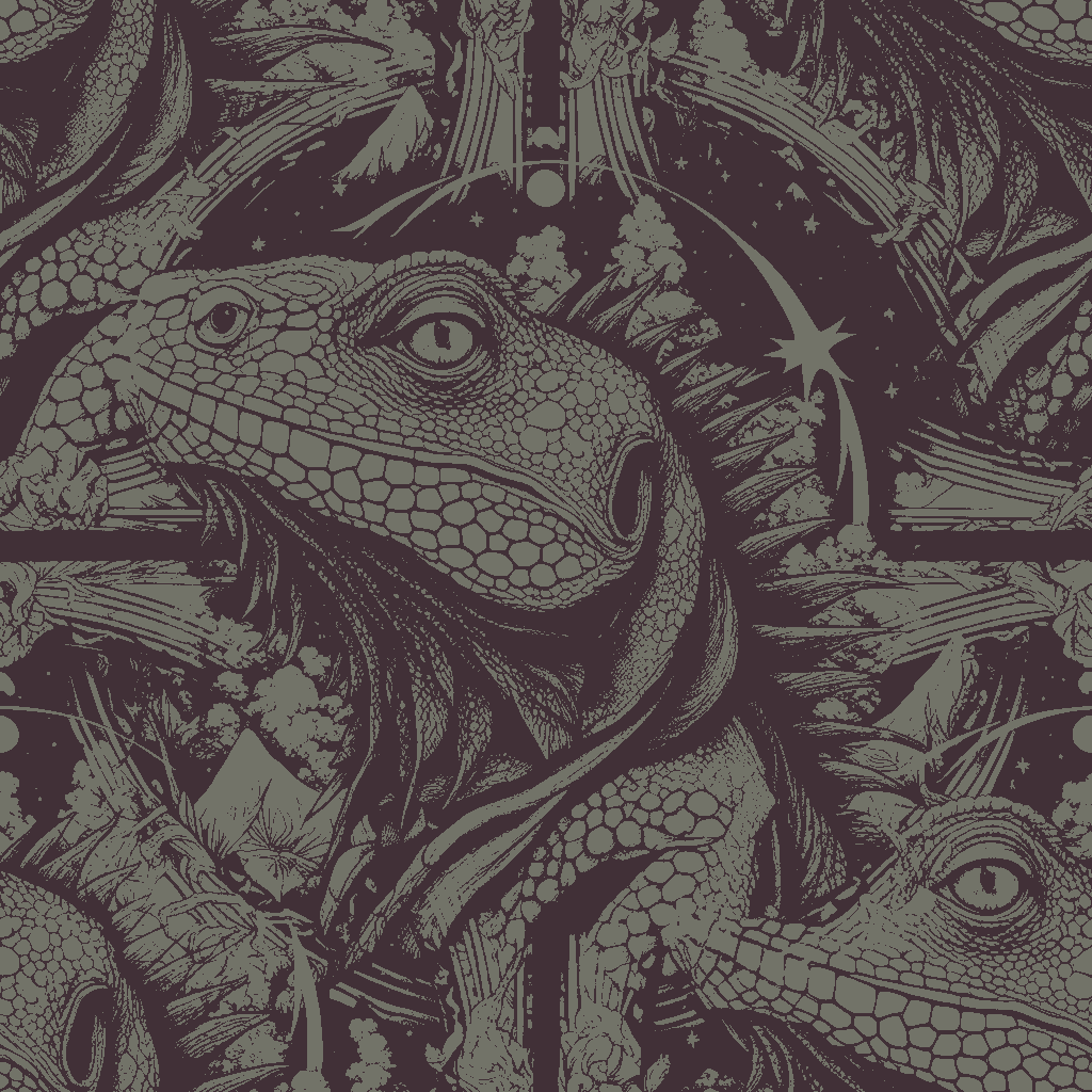 Iguanas Reverie in Prussian