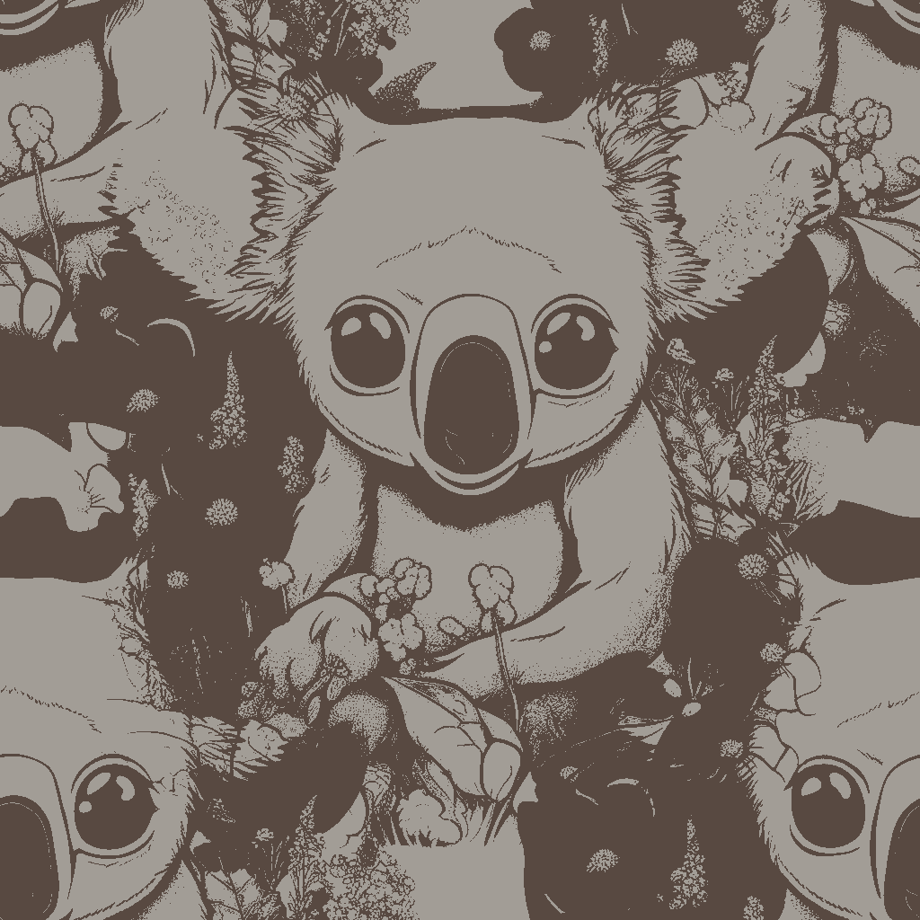 Koalas Repose in Pewter