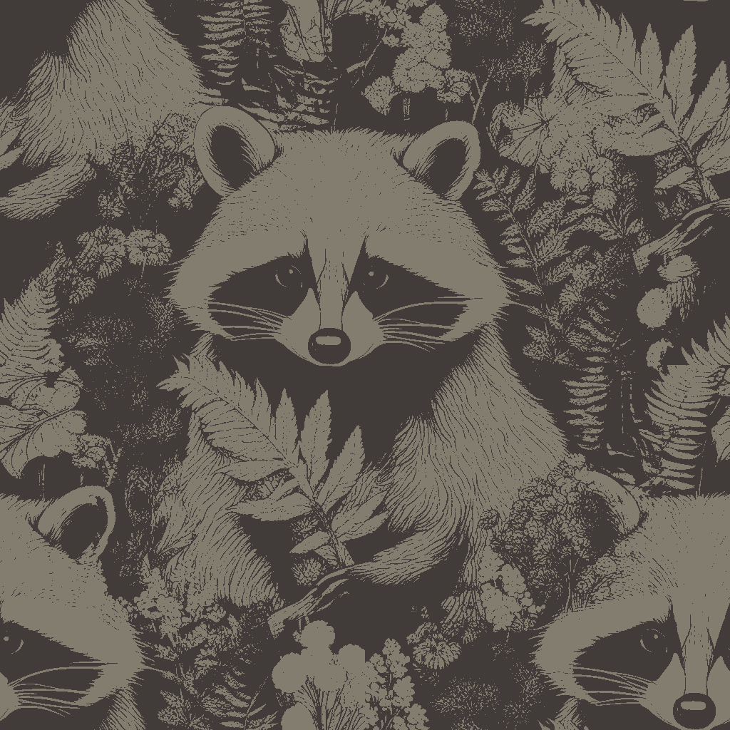 Raccoons Daydream in Pewter