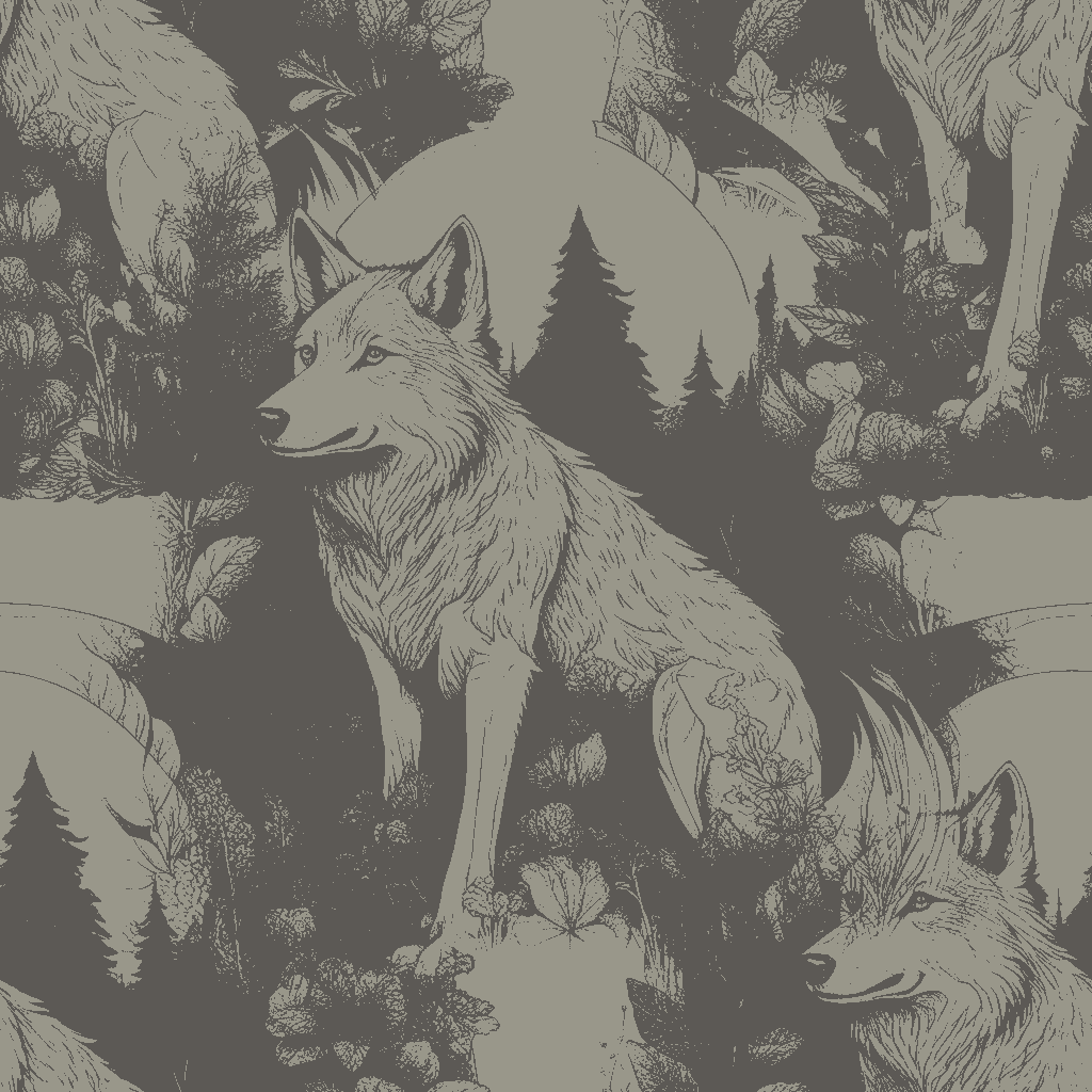 Wolves Reverie in Pewter