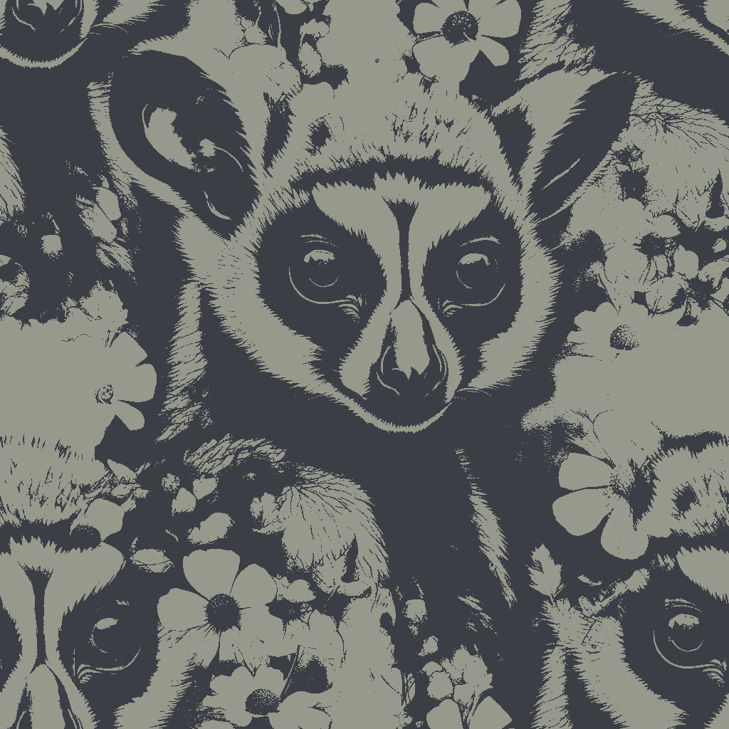Lemurs Drift in Greige