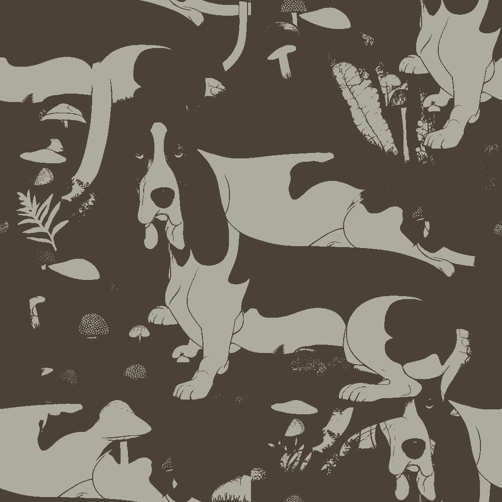 Dogs Vespers in Amber