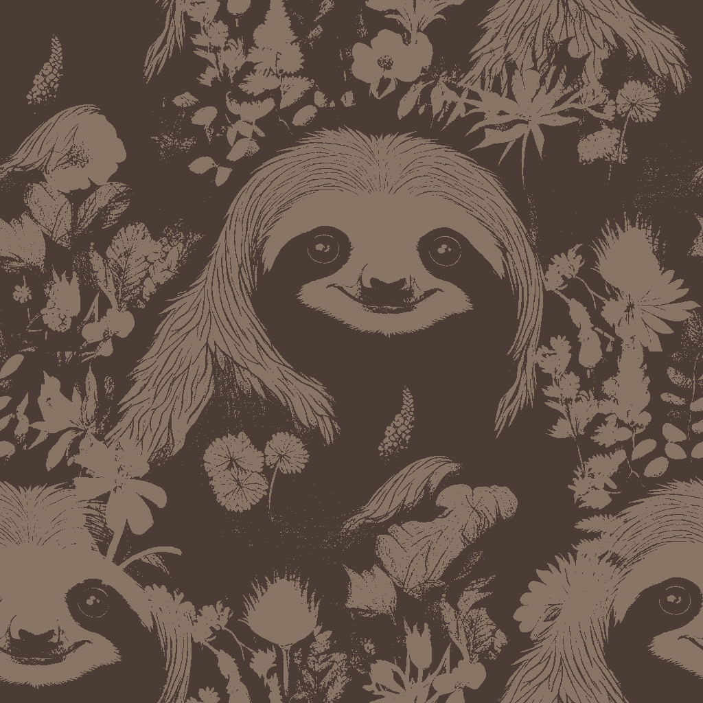 Sloths Halcyon in Terracotta