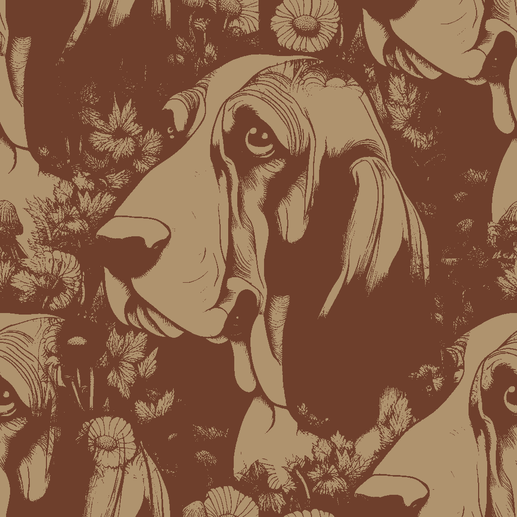 Dogs Reverie in Amber