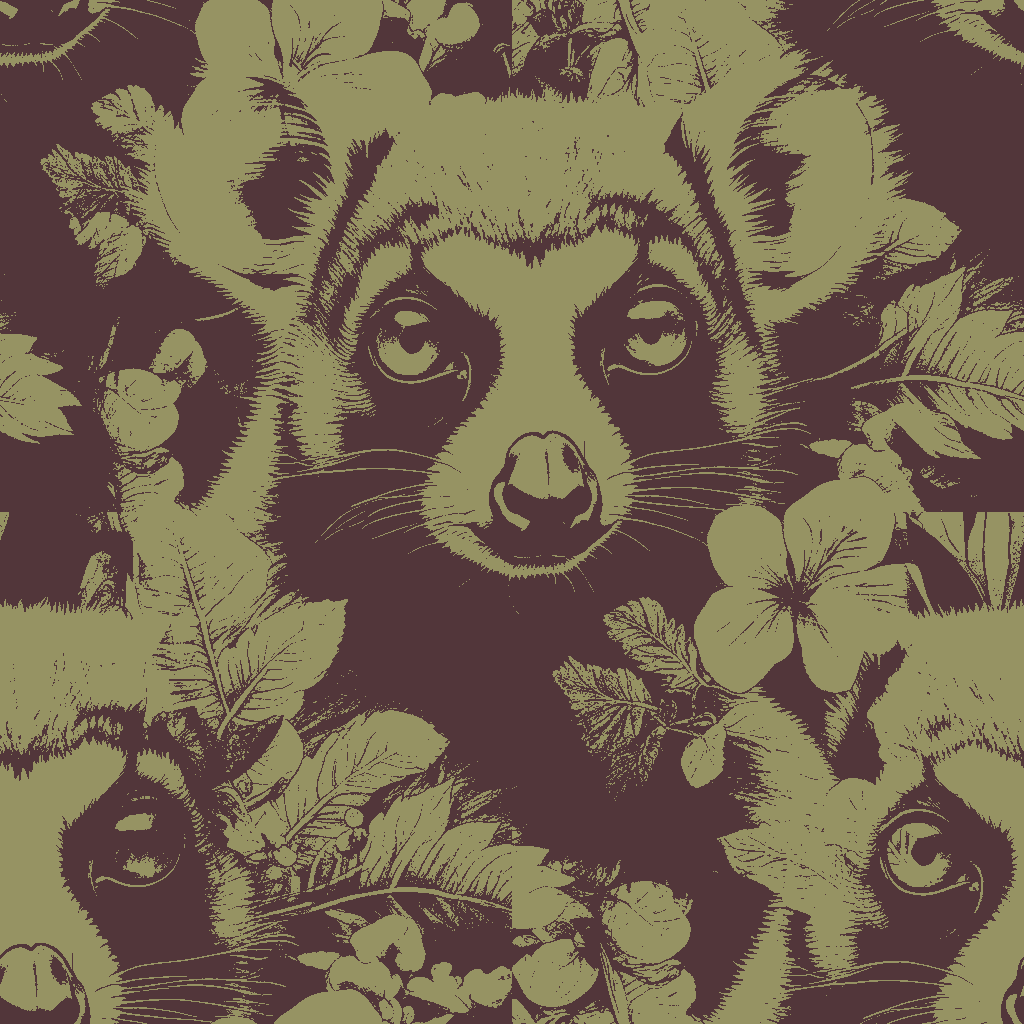 Raccoons Halcyon in Rosewood