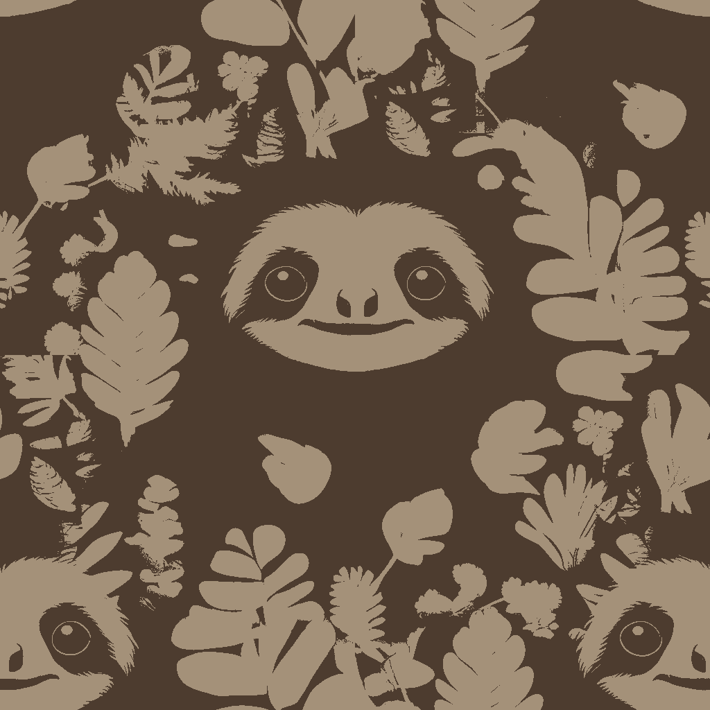 Sloths Daydream in Terracotta