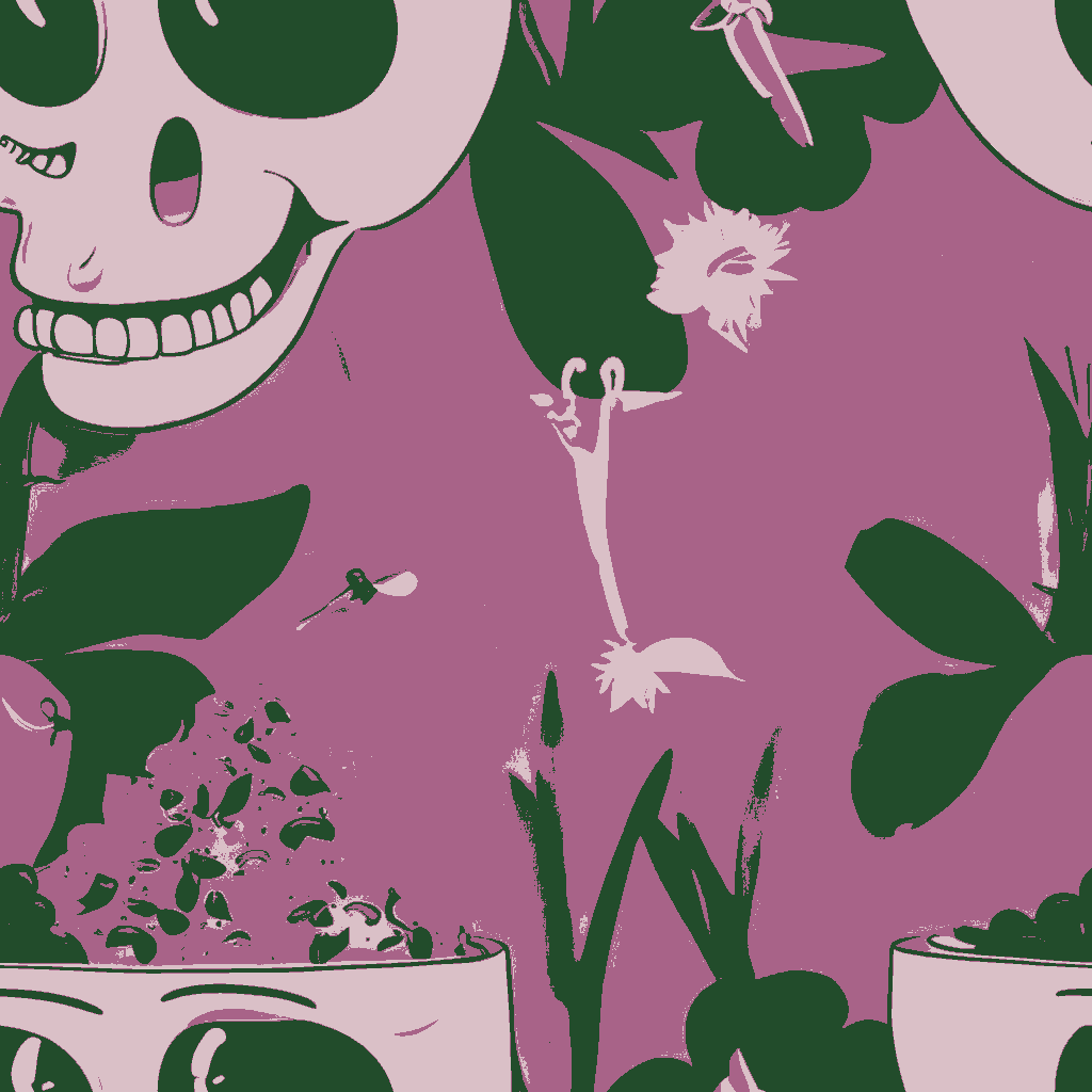 Elephants Tipple in Plum