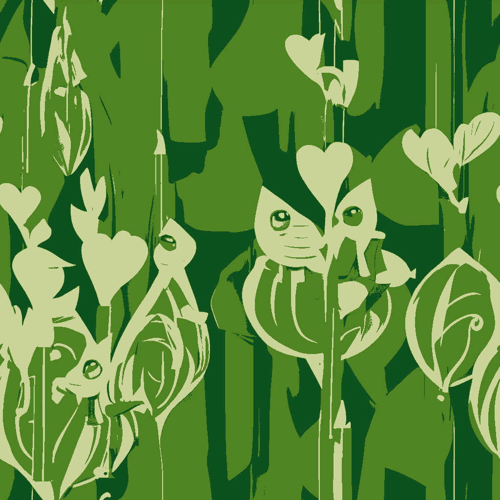 Frogs Carouse in Bottle Green