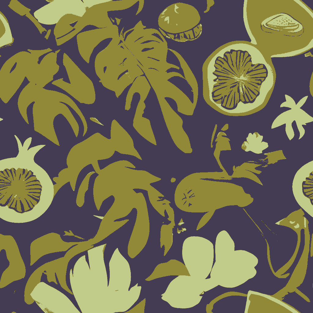 Lemurs Bacchanal in Aubergine