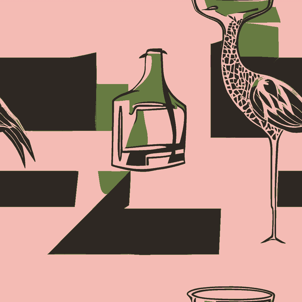 Giraffes Carouse in Blush