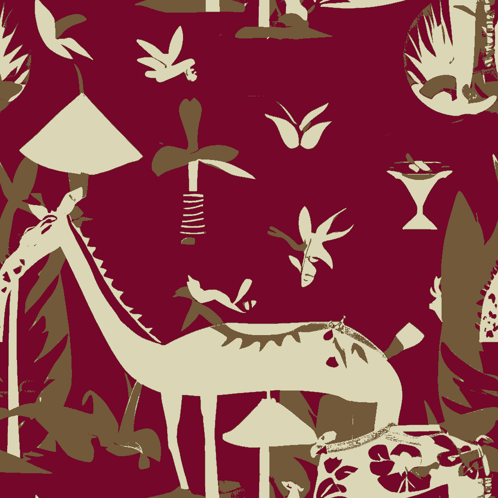 Giraffes Revel in Garnet
