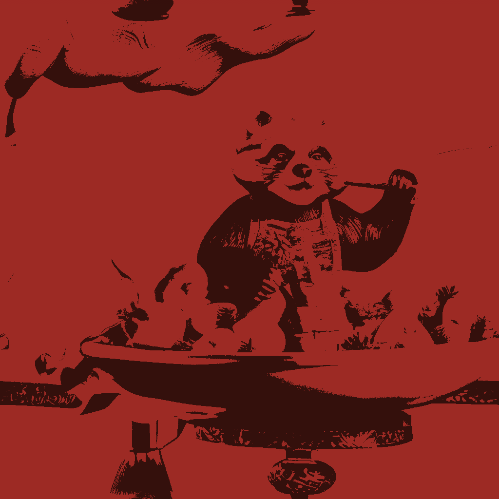Pandas Soirée in Claret