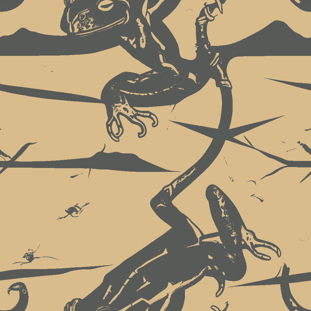 Frogs Saunter in Chamois