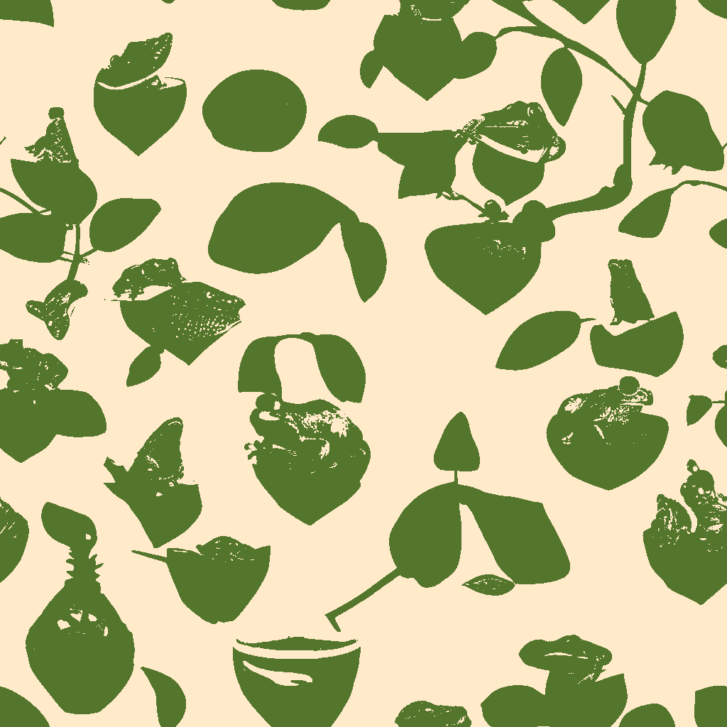 Frogs Tipple in Chamois