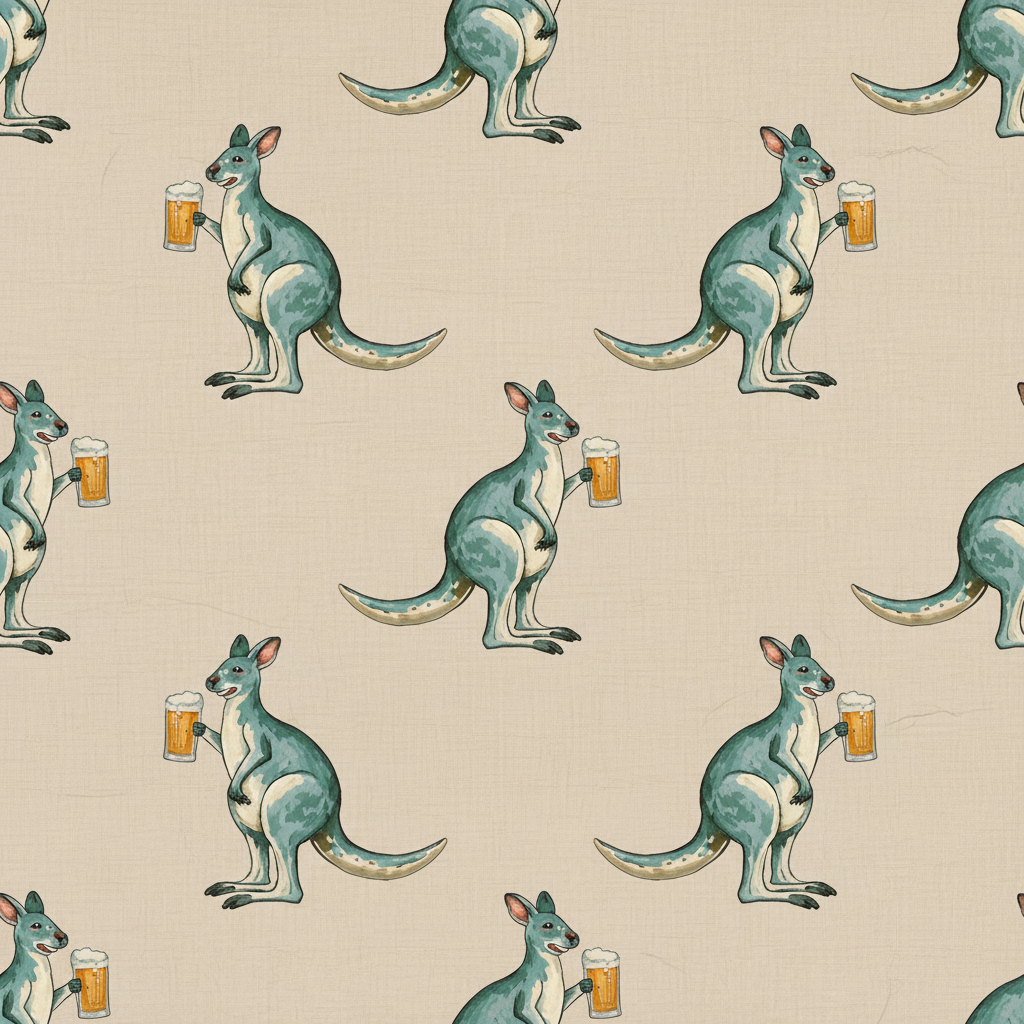Kangaroos Spree in Olive