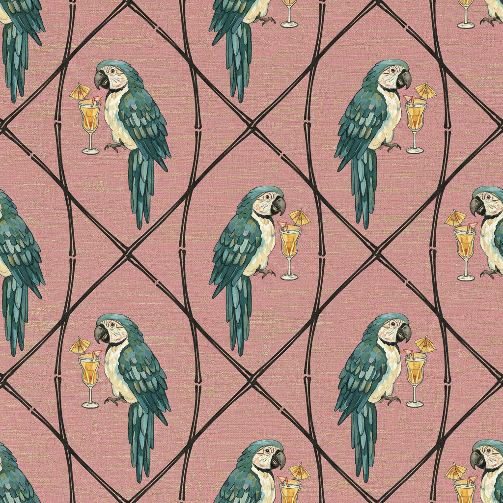 Parrots Revel in Charcoal