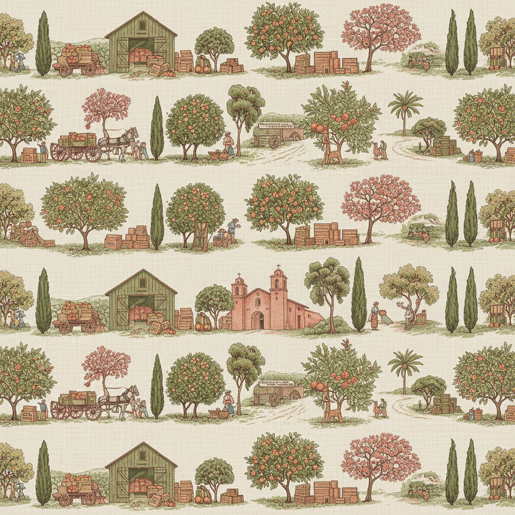 Citrus Groves Toile — Garden