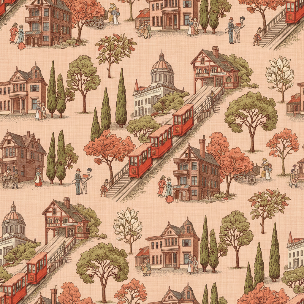 Angels Flight Toile — Sunset