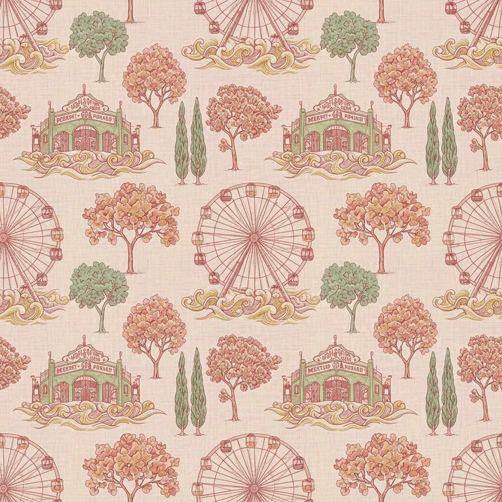 Santa Monica Pier Toile — Blush Sunshine