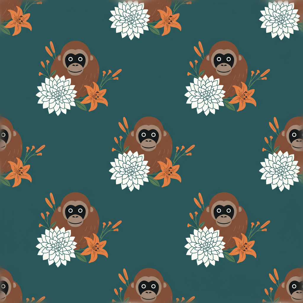 Orangutans Soirée in Verdigris