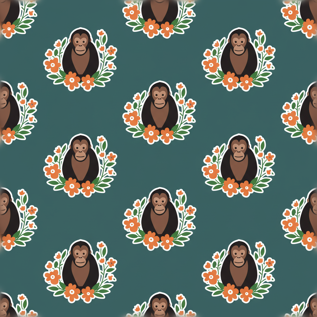 Orangutans Toast in Bottle Green