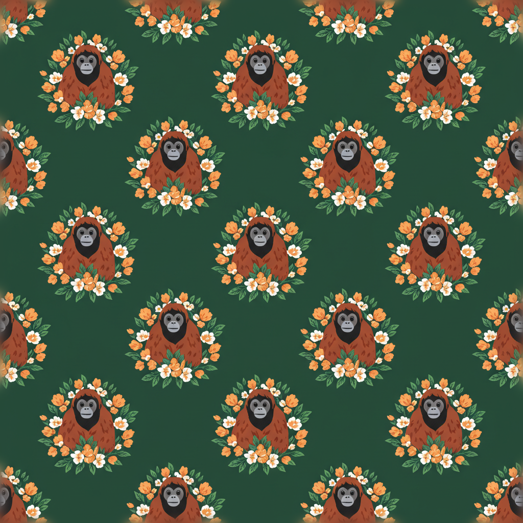 Orangutans Soirée in Verdigris