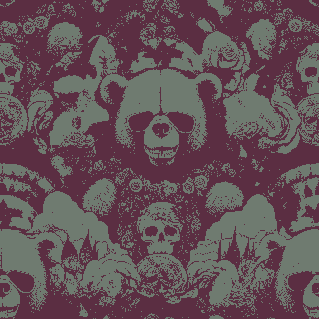 Bears Slumber in Pewter