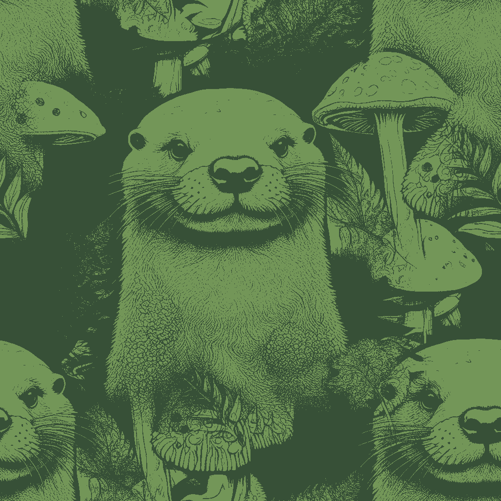 Otters Idyll in Amber