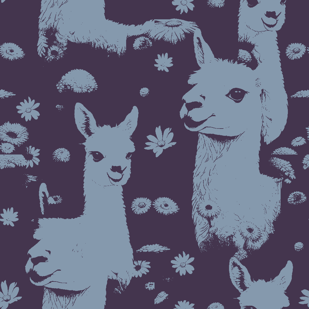 Llamas Haze in Bottle Green