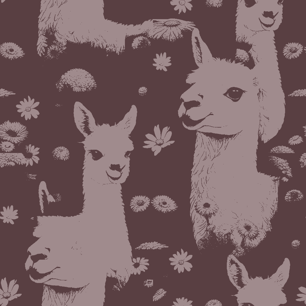 Llamas Reverie in Bottle Green