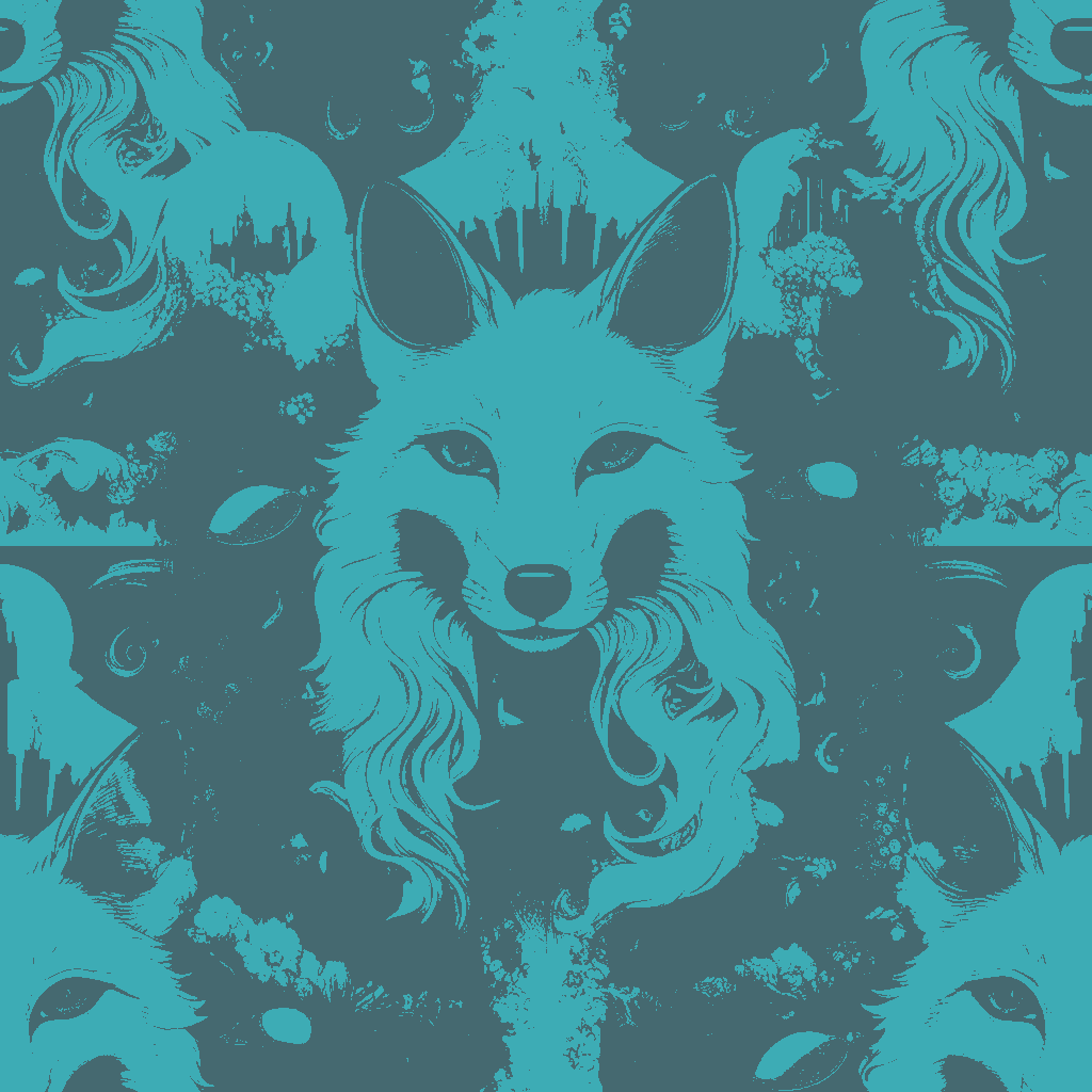 Foxes Repose in Rosewood