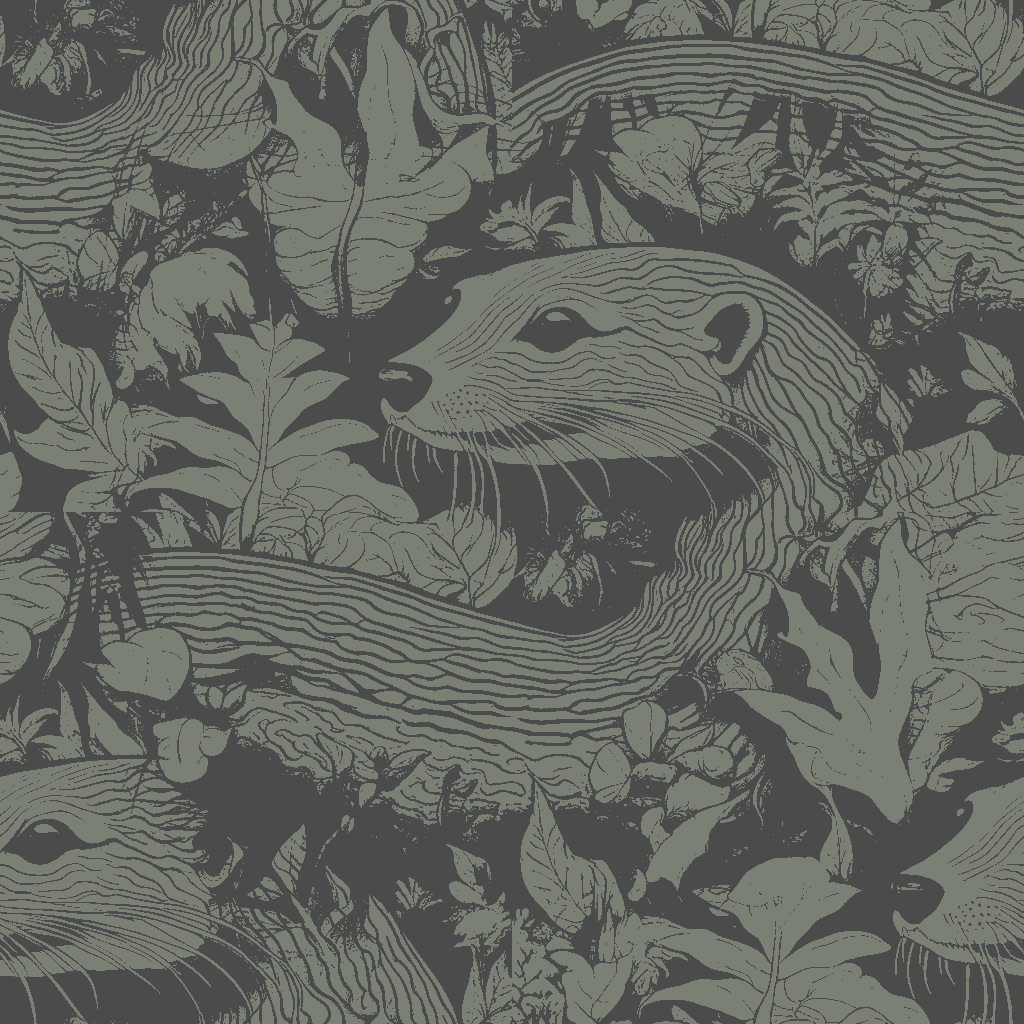 Otters Repose in Claret