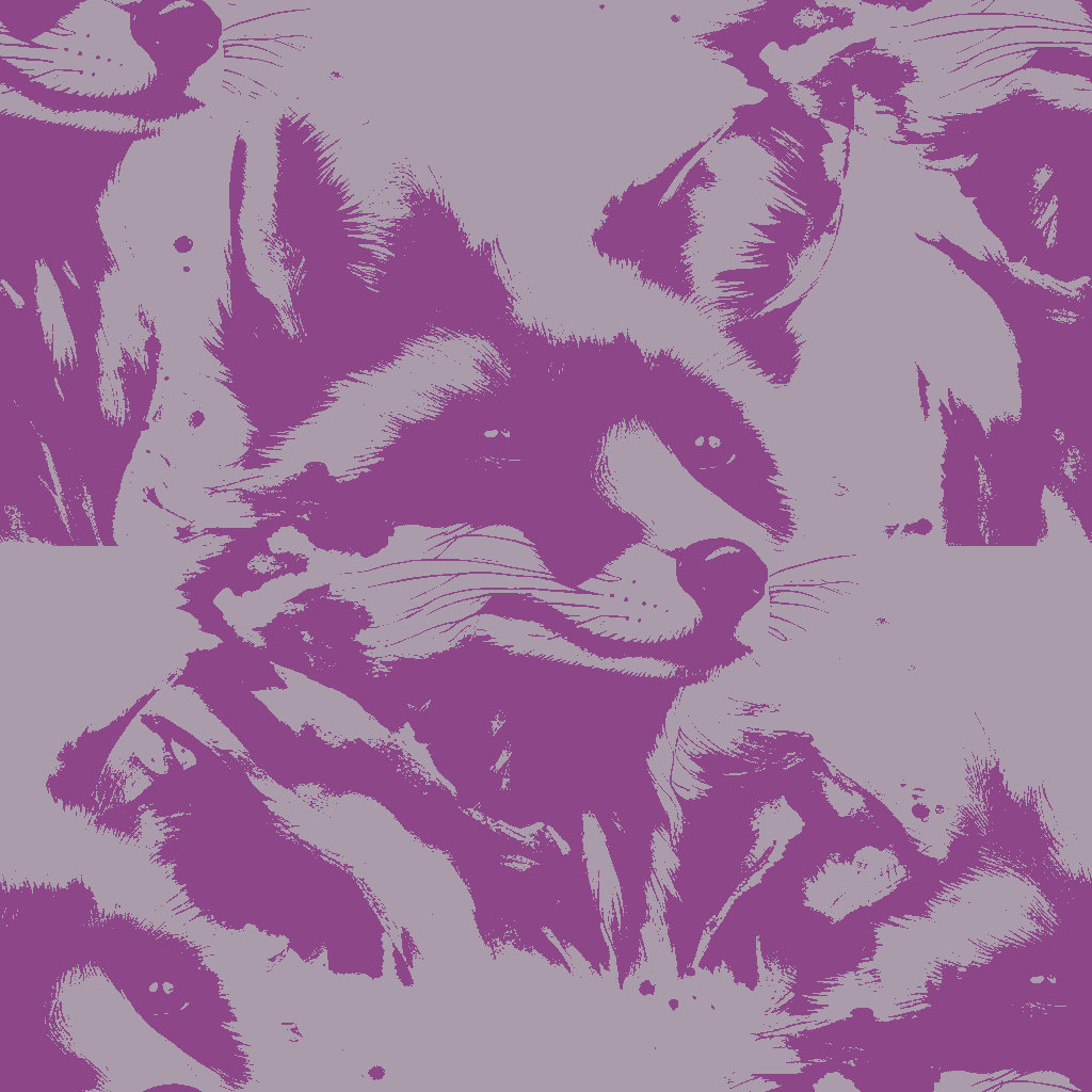 Foxes Drift in Rosewood