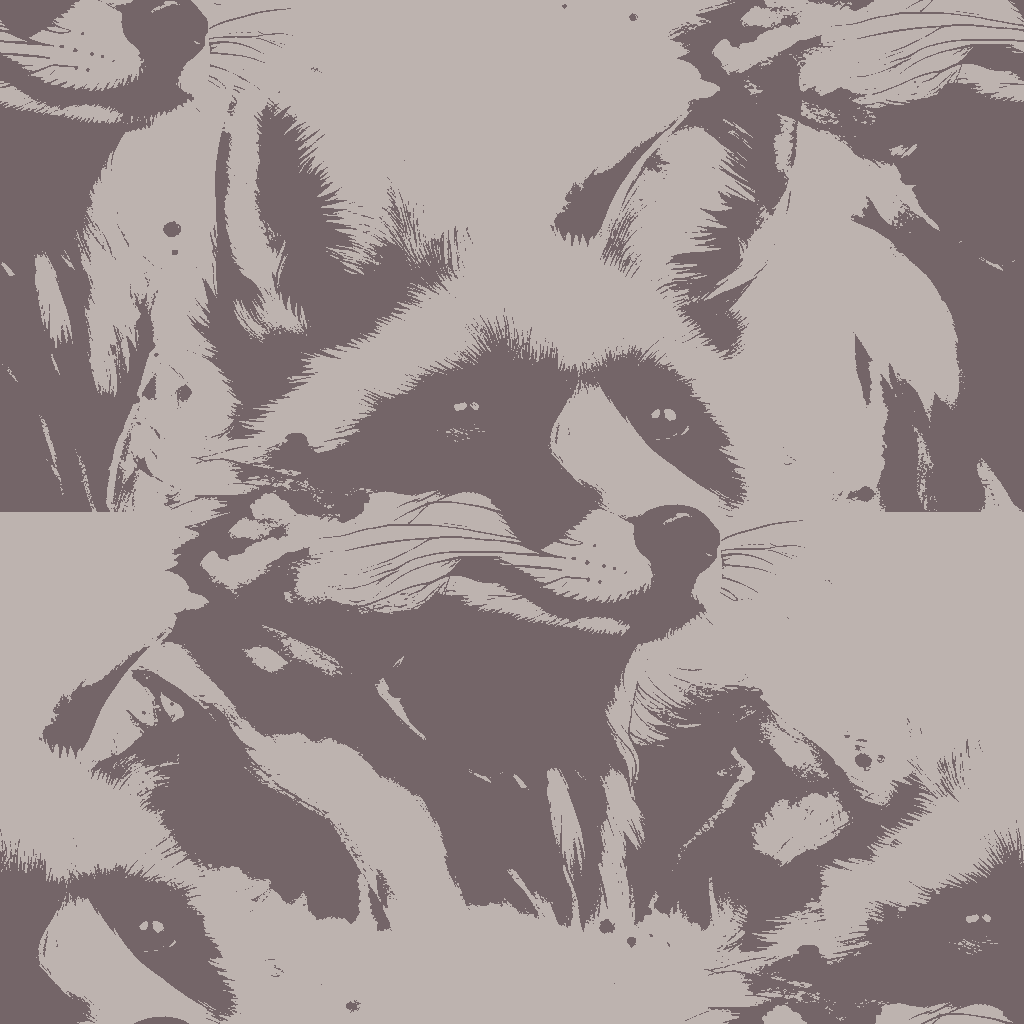 Raccoons Idyll in Rosewood