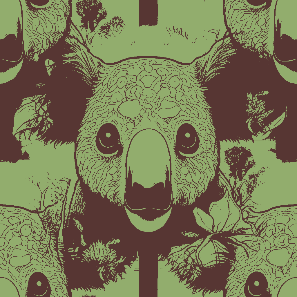 Koalas Lullaby in Plum