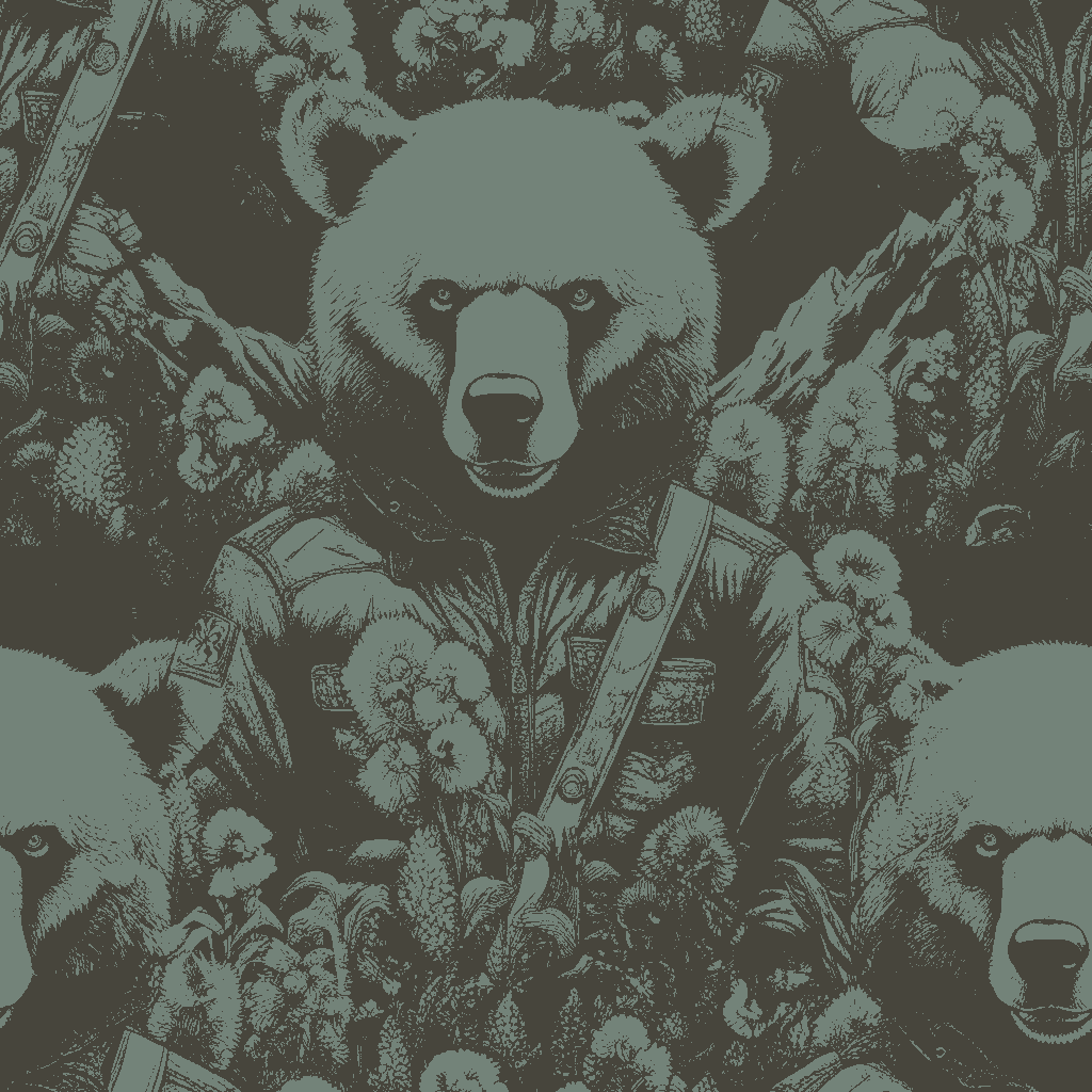 Bears Halcyon in Garnet