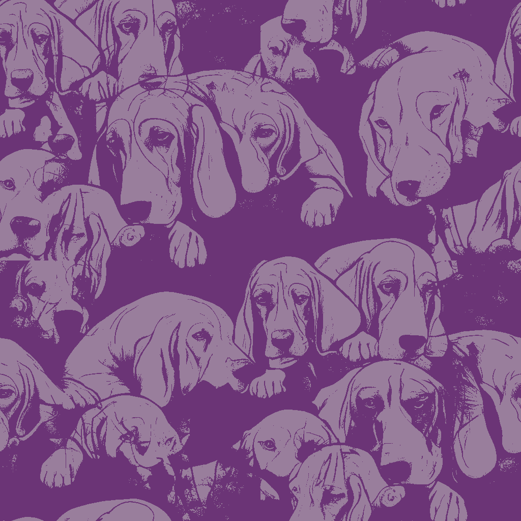 Dogs Repose in Rosewood