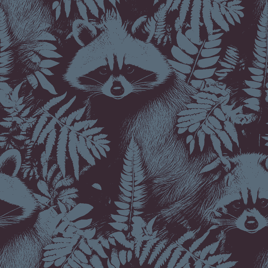 Raccoons Vespers in Verdigris