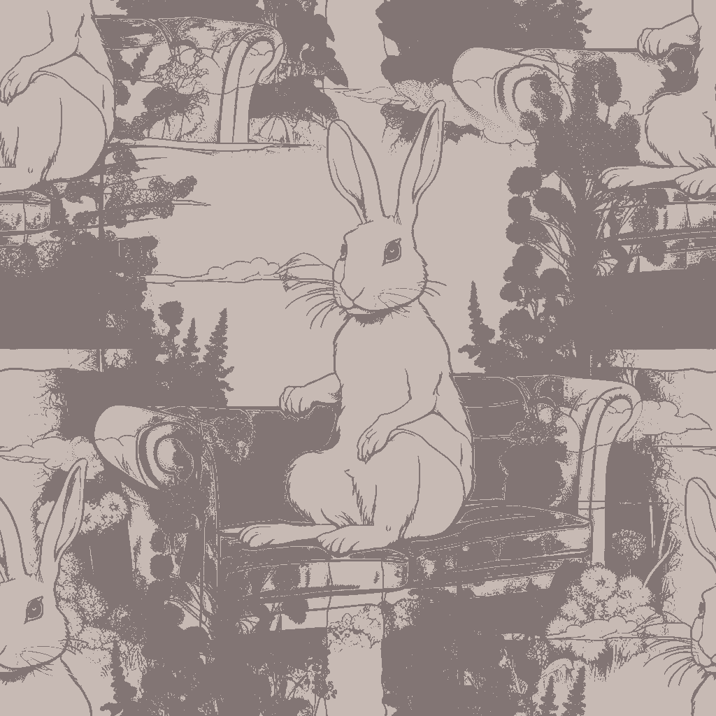 Rabbits Halcyon in Rosewood