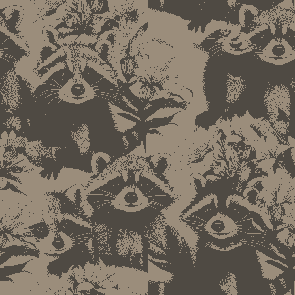 Raccoons Halcyon in Honey