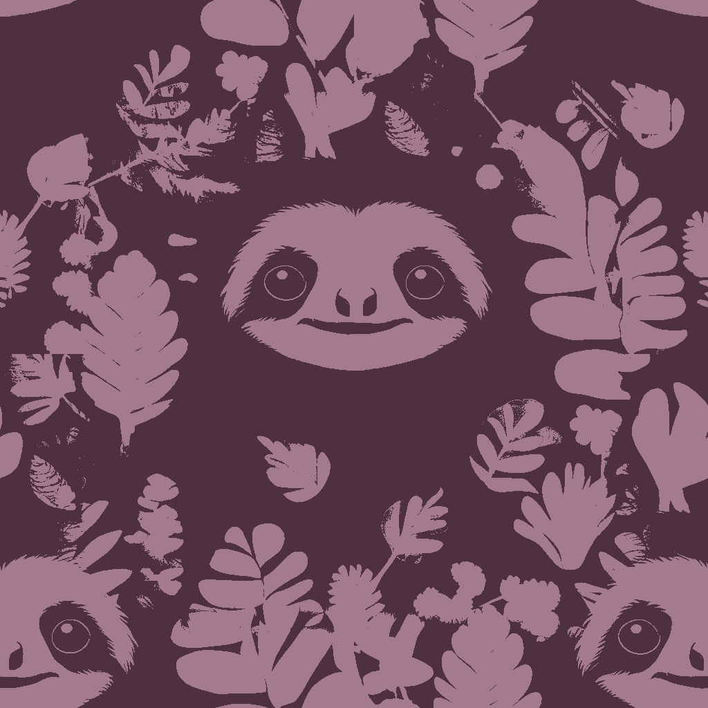 Sloths Idyll in Terracotta