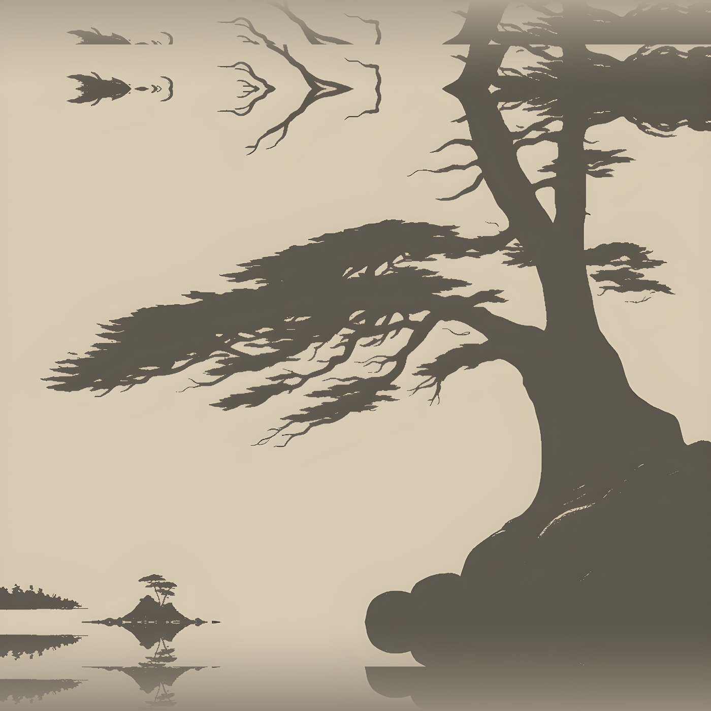 room-size scenic mural at 4ft x 4ft