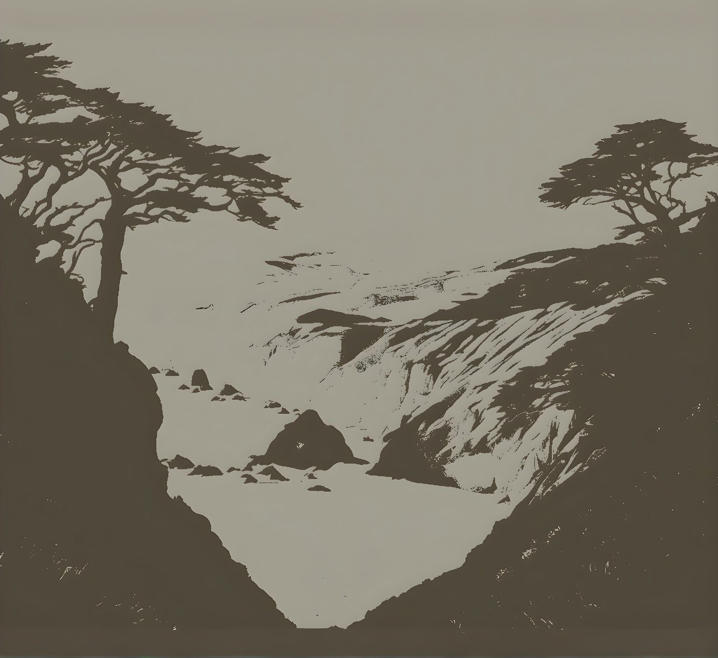 room-size scenic mural at 12ft x 11ft