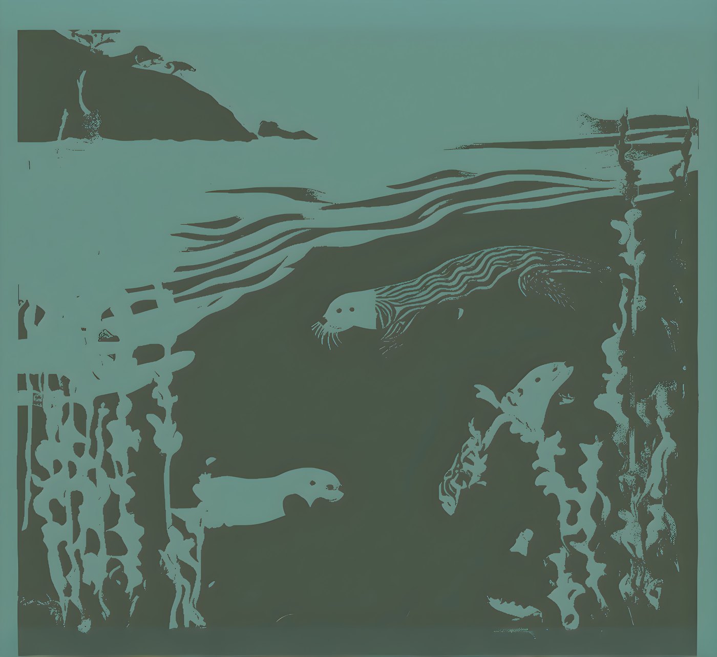 room-size scenic mural at 12ft x 11ft
