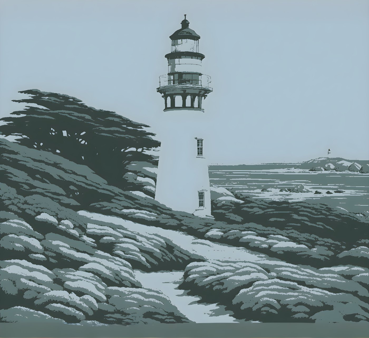 room-size scenic mural at 12ft x 11ft