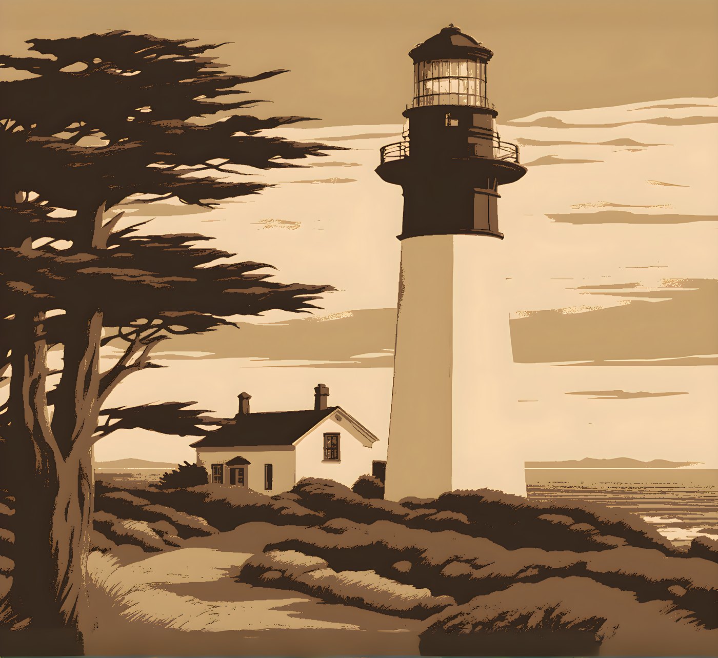 room-size scenic mural at 12ft x 11ft