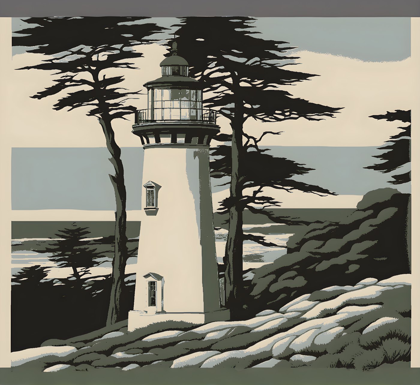 room-size scenic mural at 12ft x 11ft