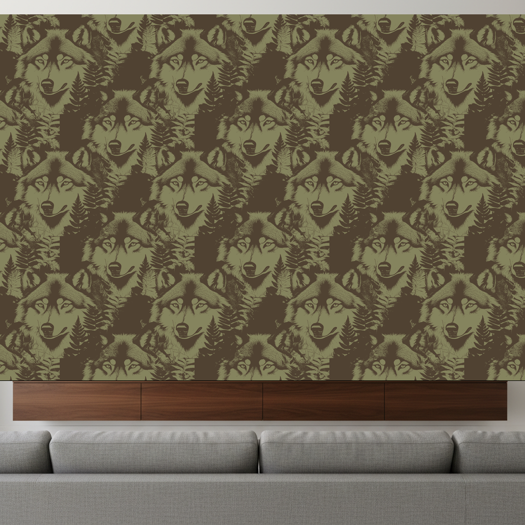 Wolves Drift in Olive — residential